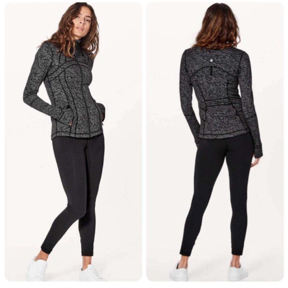 Lululemon Define Jacket Luon Frayed Camo Black White Like New